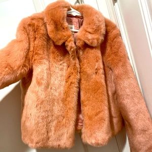 The cutest Gap Kids Pink faux fur jacket!